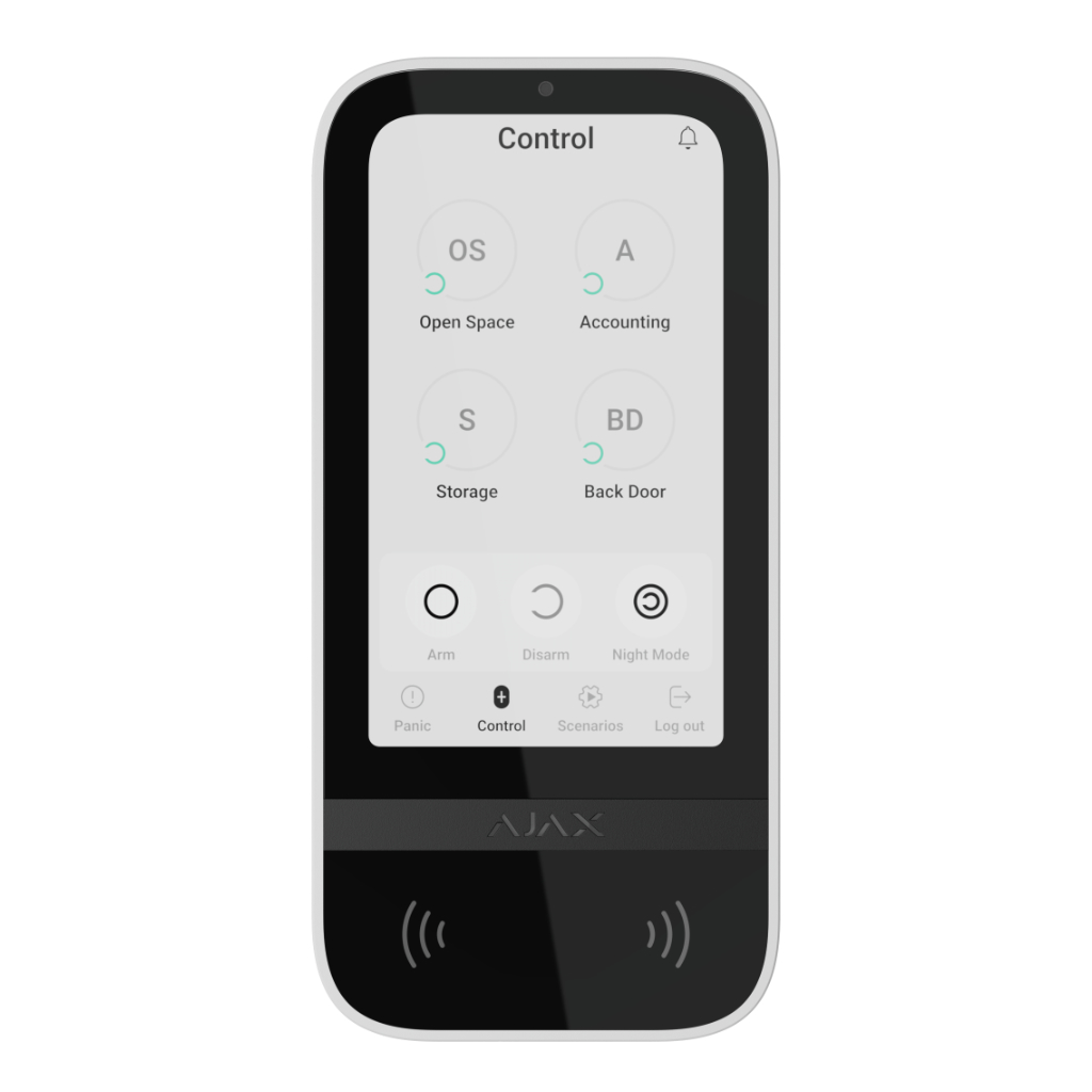 image_1024-1033.jpg Ajax KeyPad TouchScreen (8EU) white клавіатура - Imagen 1