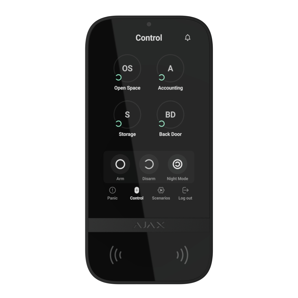 image_1024-1034.jpg Ajax KeyPad TouchScreen (8EU) black клавіатура - Imagen 1