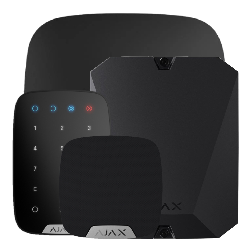 image_1024-1208.jpg Ajax HubKit Renove negro. Hub + Multitransmiter + Keyboard + HomeSiren - Imagen 1