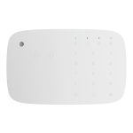Ajax Keypad Combi teclado táctil inalámbrico con sirena compatible con tarjetas y mandos cifrados sin contacto. Color blanco