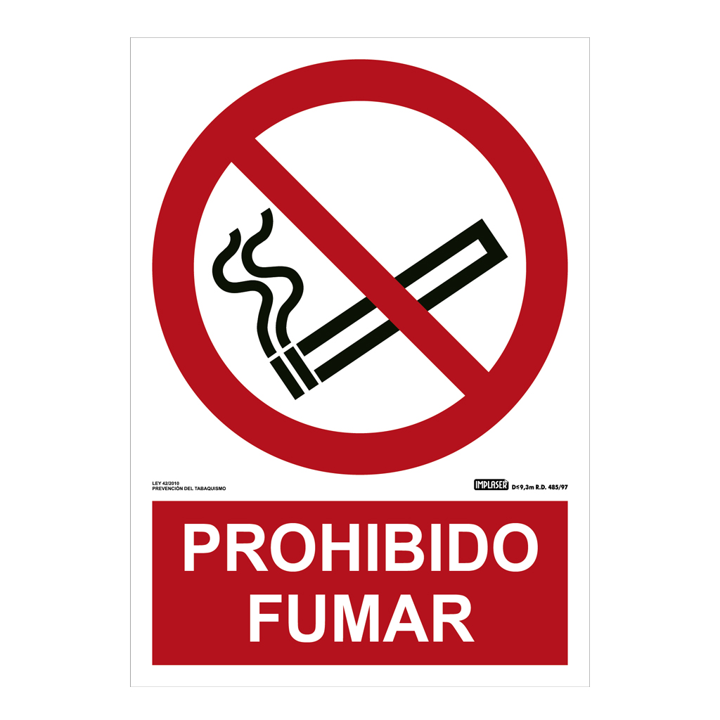image_1024-1494.jpg Señal prohibido fumar 29,7x21cm - Imagen 1