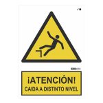 Señal ¡ATENCIÓN! Caída a distinto nivel 29,7x21cm