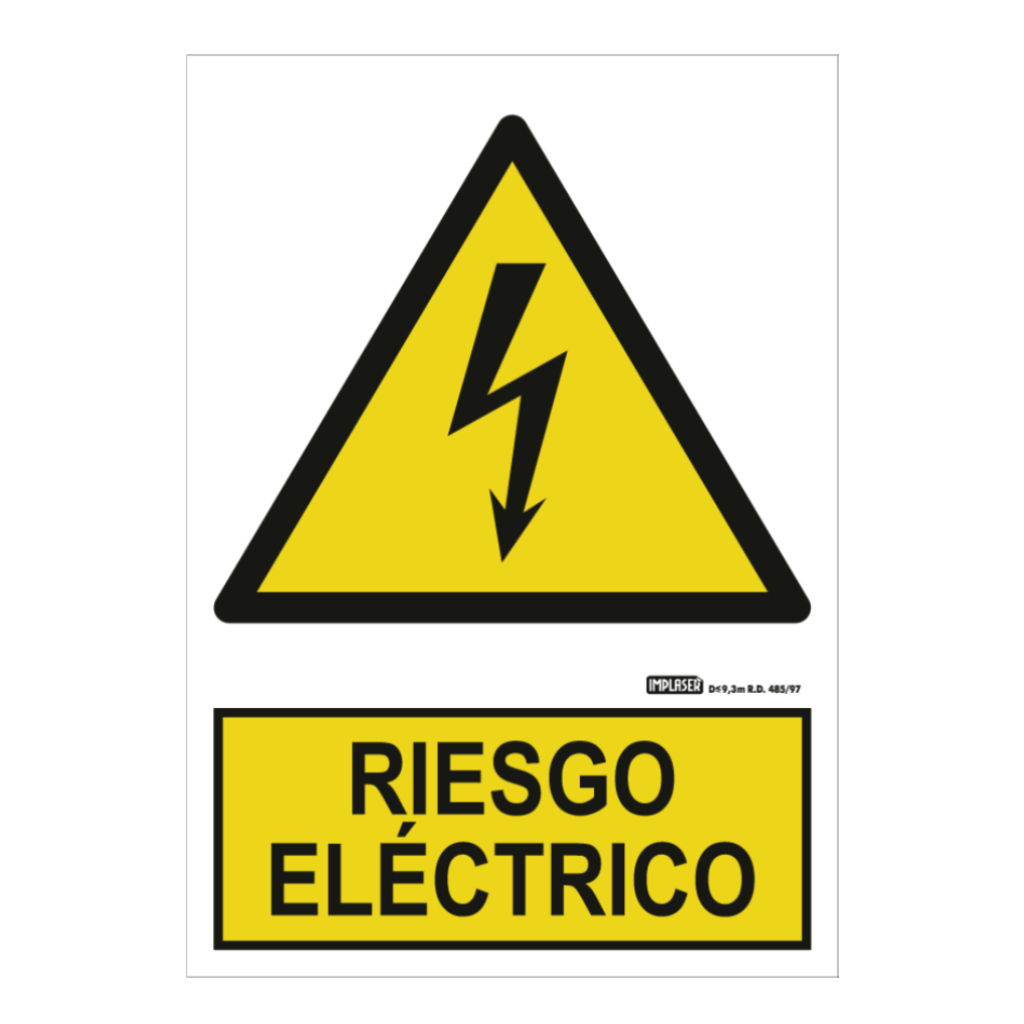 image_1024-1507.jpg Señal riesgo eléctrico 29,7x21cm - Imagen 1