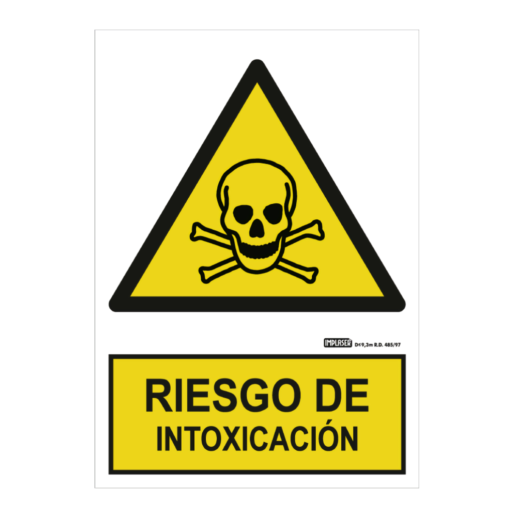 image_1024-1509.jpg Señal riesgo de intoxicación 29,7x21cm - Imagen 1