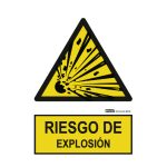 Señal riesgo de explosión 29,7x21cm