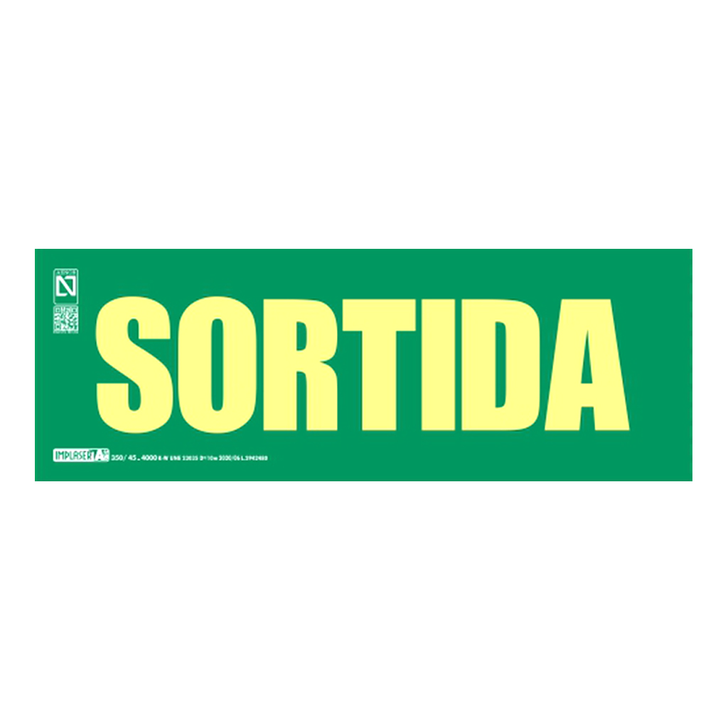 image_1024-1514.jpg Senyal sortida en català Clase A 29,7x10,5cm - Imagen 1
