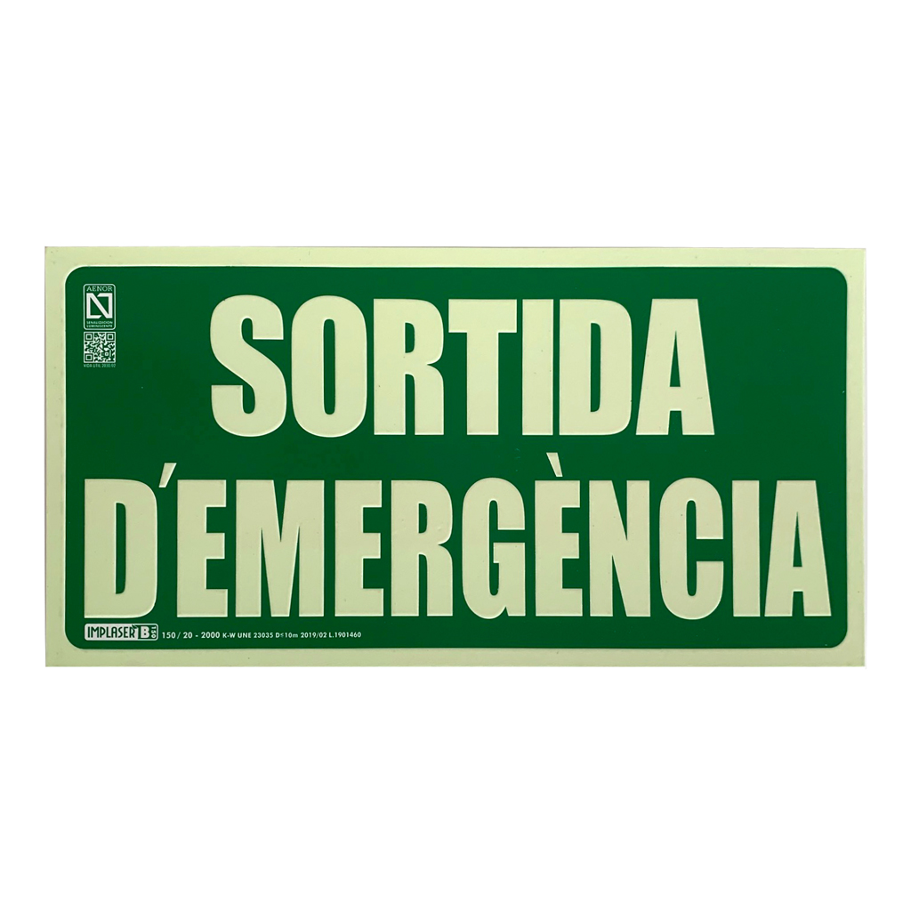 image_1024-1533.jpg Senyal sortida d'emergència 29,7x14,8cm - Imagen 1