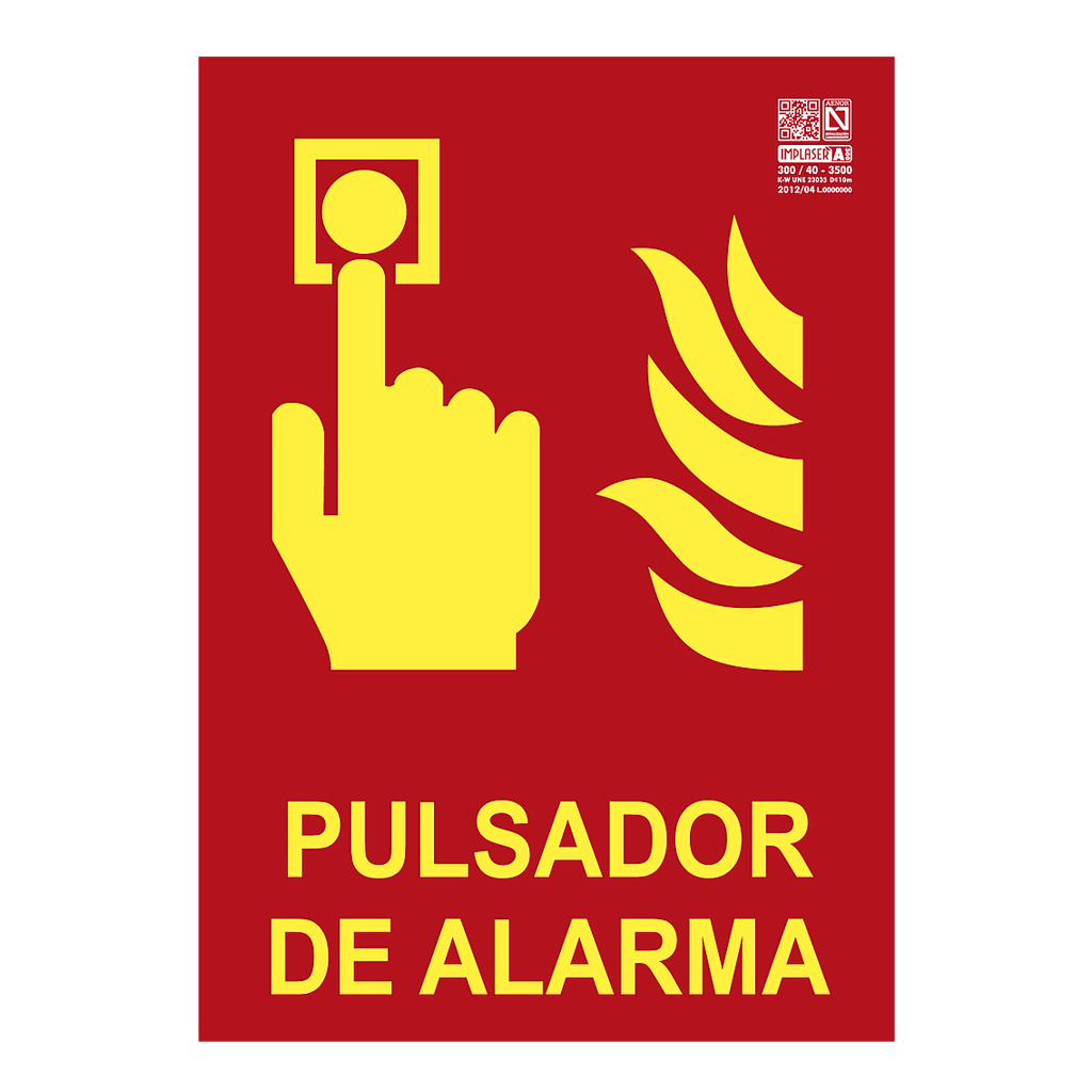 image_1024-1571.jpg Señal pulsador de alarma Clase A 29,7x21cm - Imagen 1