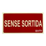 Senyal sense sortida en català 29,7x15cm