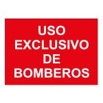 Adhesivo para BIES uso exclusivo de bomberos 21x15cm