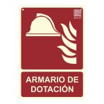 Señal equipo de lucha contra incendios 29,7x21cm