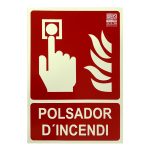 Senyal polsador d'incendi en català 29,7x21cm