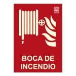 Señal boca de incendio s/marco 29,7x21cm