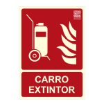 Señal carro extintor 29,7x21cm