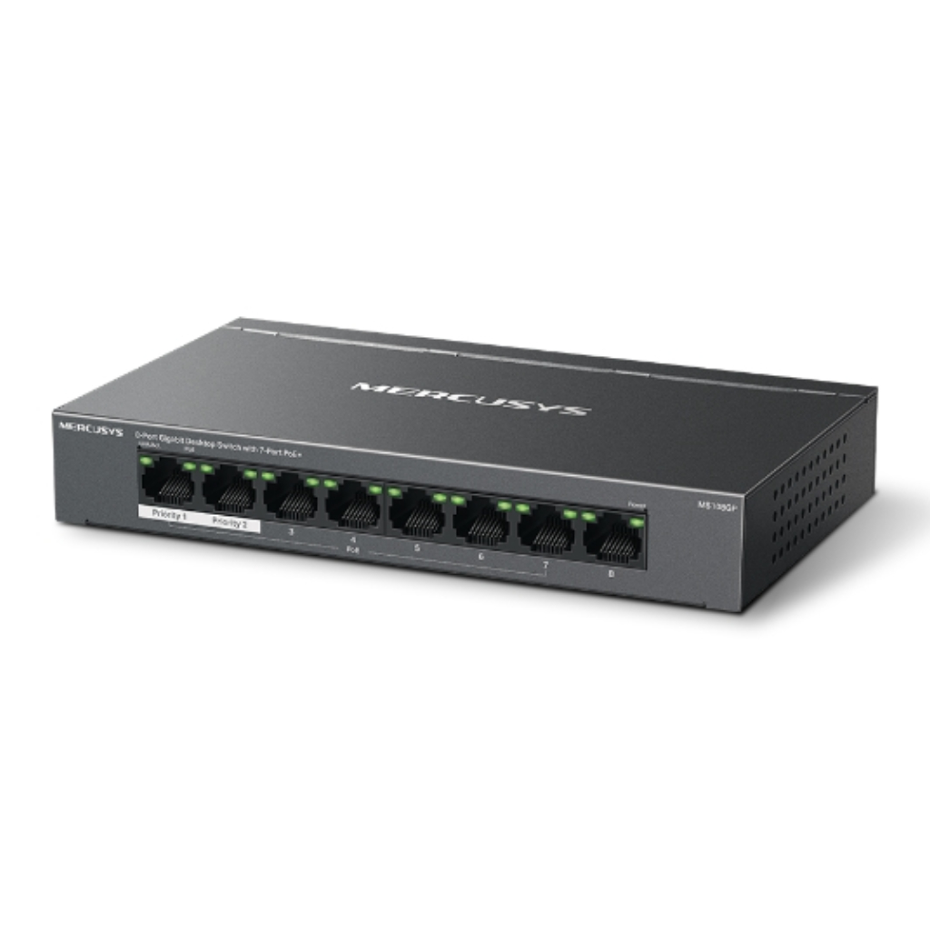 image_1024-1742.jpg Switch Mercusys 8 puertos Gigabit con 7 puertos PoE+ - Imagen 1