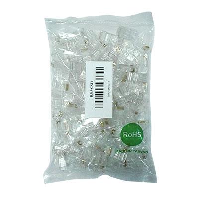 image_1024-1952.jpg Conector RJ45 CAT.6 Transparente en Bolsa 100 unidades - Imagen 1