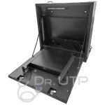 Arcón Vertical para grabador y pantalla con 2 llaves, ventilador y pasacables