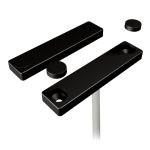 Contacto magnético, NC, 2 m de cable, tornillos incluidos, cubierta de plastico en color negro y con cable blanco