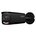 Tubular IP 8M H265 FULL COLOR WDR Iluminación Dual LED60m/IR60m 2.7-13.5mm IP67 PoE MIC AI. Color Negro