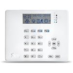 Teclado LCD vía radio. 4 leds de señalización. Requiere 2 x CR17450 incluidas. Grado 2.