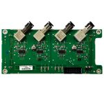 Tarjeta para conectar las centrales ID3000 con la red ID2net mediante fibra óptica multimodo