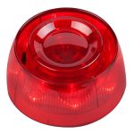 Sirena óptico-acústica roja con aislador. Requiere Base B124 no incluida.