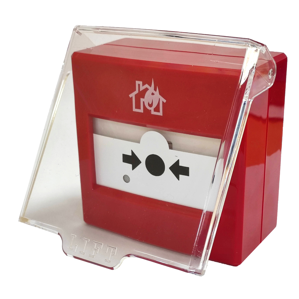 IC0021 -EC0021 Pulsador analógico rearmable con tapa, led indicador y aislador - Imagen 1