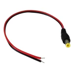 Jack alimentación macho con 30cm de cable