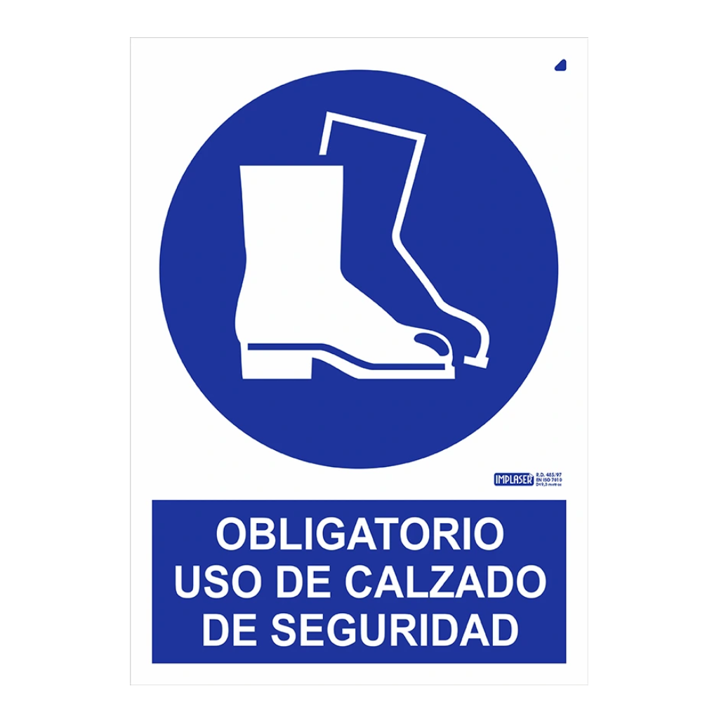 image_1024-61.png Señal obligatorio uso de calzado de seguridad 29,7x21cm - Imagen 1