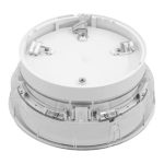 Base de detector analógico premium con aislador. Con sirena y flash rojo integrados. Color Blanco
