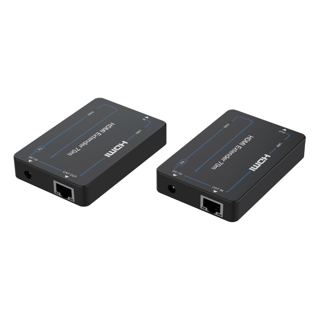 image_1024-760.jpg Extensor HDMI transmisor-receptor 70m. Incluye Alimentador - Imagen 1