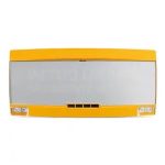 Panel indicador analogico extinción EN 54.3/23 Exterior, color amarillo con letrero gris y texto en blanco